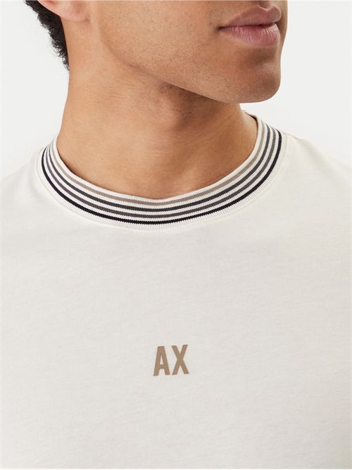T-shirt uomo crema ARMANI EXCHANGE | XM002451AF10356/U1074